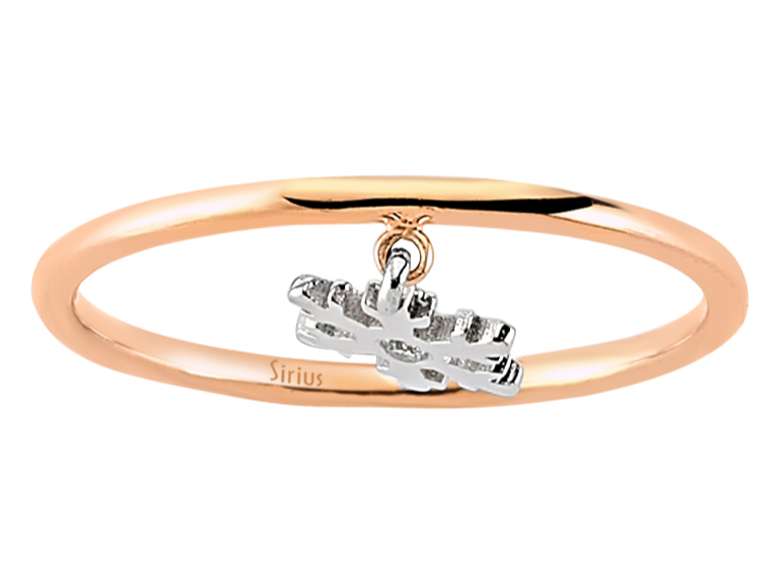 Ring mit Diamant & Labordiamanten in 8K Roségold | Rosy – hochwertiger Schmuck von Rosy Lab Diamonds