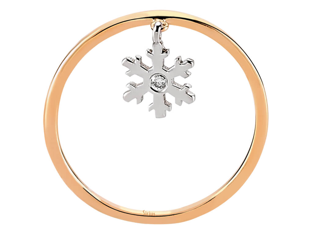 Ring mit Diamant & Labordiamanten in 8K Roségold | Rosy – hochwertiger Schmuck von Rosy Lab Diamonds