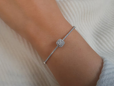 Polaris bracelet with 79 lab-grown diamonds in 14K white gold
