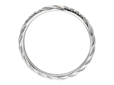 Elegant 14K White Gold Ring "Pulsar" with 8 Round Diamonds – 1.22 Carat