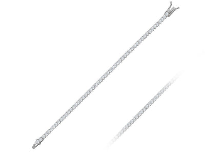 Tennisarmband mit 51 lab-grown Diamanten in 14K Weißgold – 5,20 ct