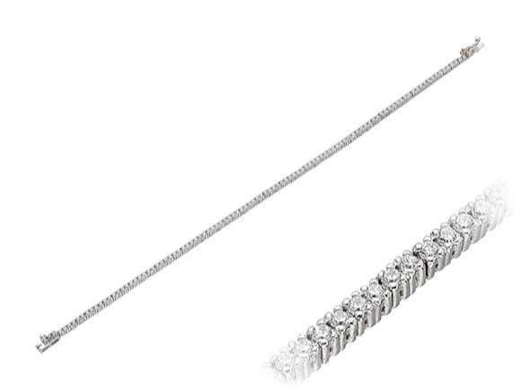 Bracelet Tennis avec 96 diamants de laboratoire en Or Blanc 14 carats – 1,05 ct | 41B0001 – Bijoux haut de gamme de Rosy Lab Diamonds