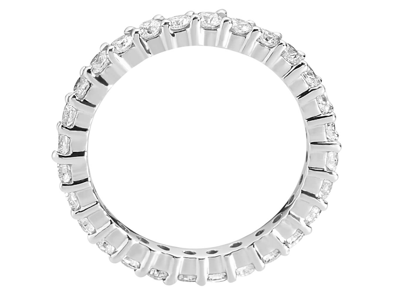 Sparkling Diamond eternity ring with 28 lab-grown diamonds - 14-karat gold - high-quality Jewelry by Rosy Lab Diamonds