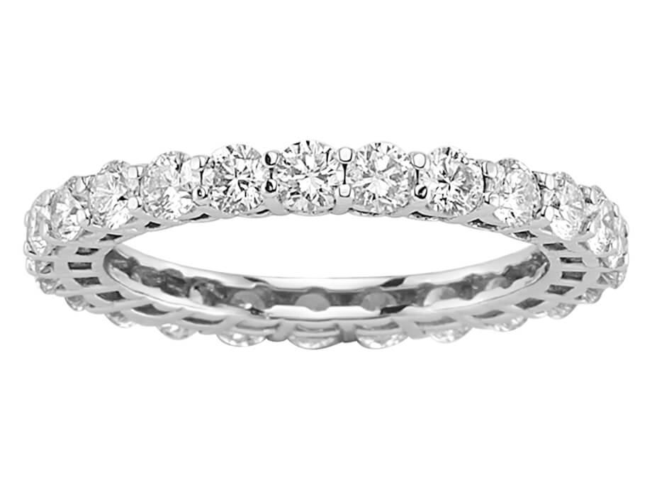 Ring mit Diamant & Labordiamanten in 14K Weißgold | Rosy – hochwertiger Schmuck von Rosy Lab Diamonds