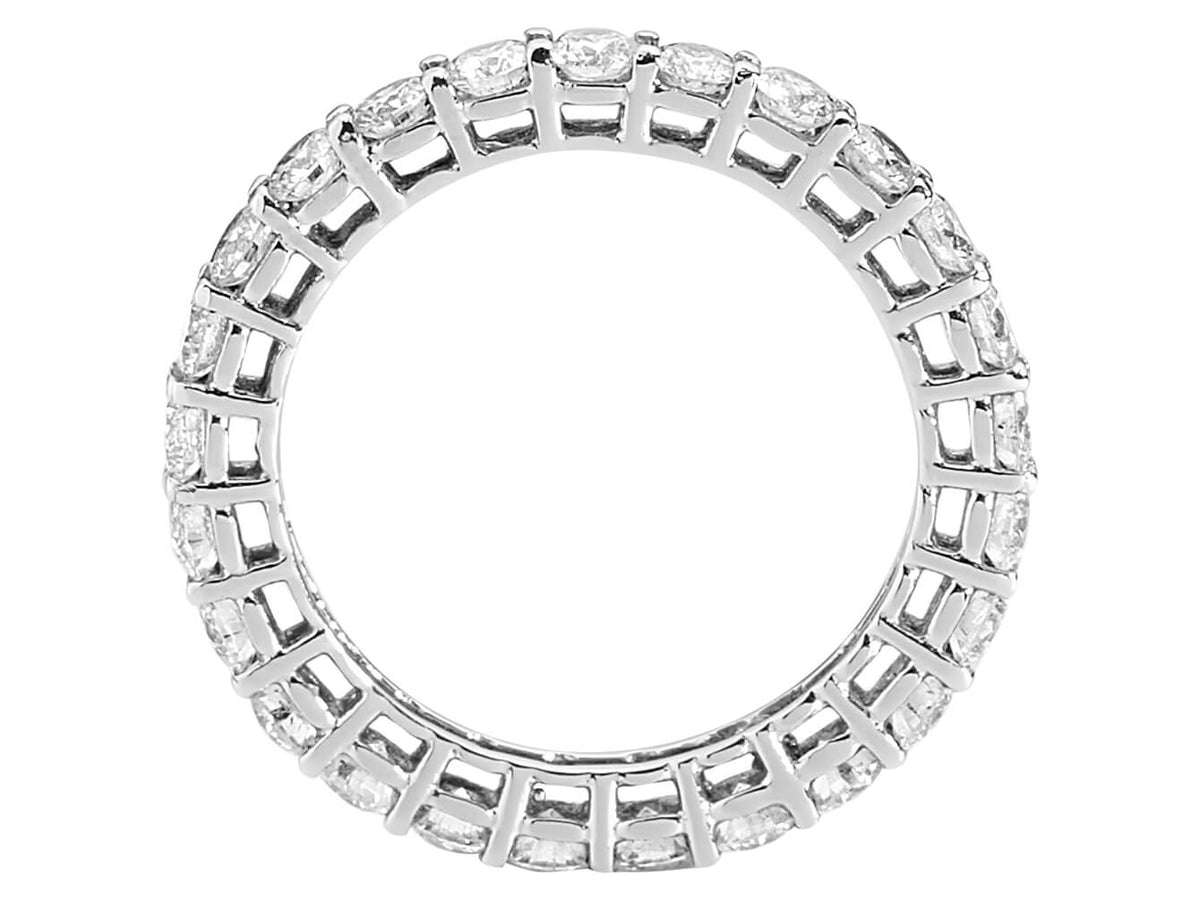 Ring mit Diamant & Labordiamanten in 14K Weißgold | Rosy – hochwertiger Schmuck von Rosy Lab Diamonds