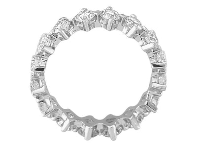 Exklusiver Memoirering aus 14K Weißgold mit 16 Labor-Diamanten – 1,96 ct