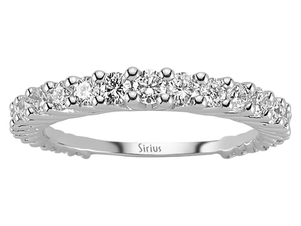 1,06 ct pırlantalı 14K Beyaz Altın Tamtur yüzük | 04R0246 - Rosy Lab Diamonds'tan kaliteli Mücevher