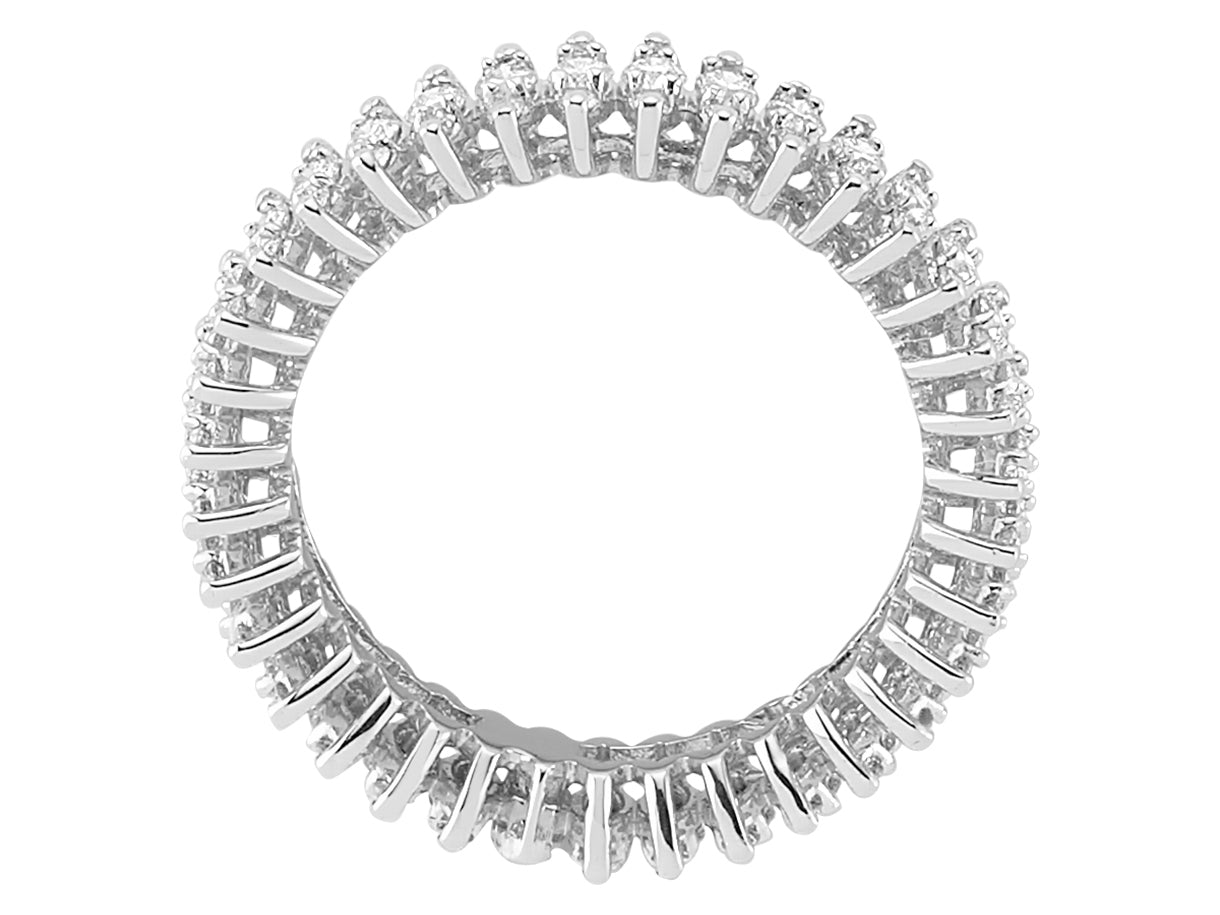 Bague Tamtur avec 102 diamants - 1,28 ct - Or Blanc 14 K - 04R0247 - Bijoux haut de gamme de Rosy Lab Diamonds