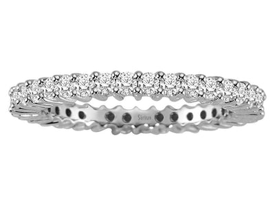 Exklusiver Weißgold-Tamtur-Ring mit 36 Labordiamanten (0,97 ct)
