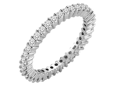 Exklusiver Weißgold-Tamtur-Ring mit 36 Labordiamanten (0,97 ct)
