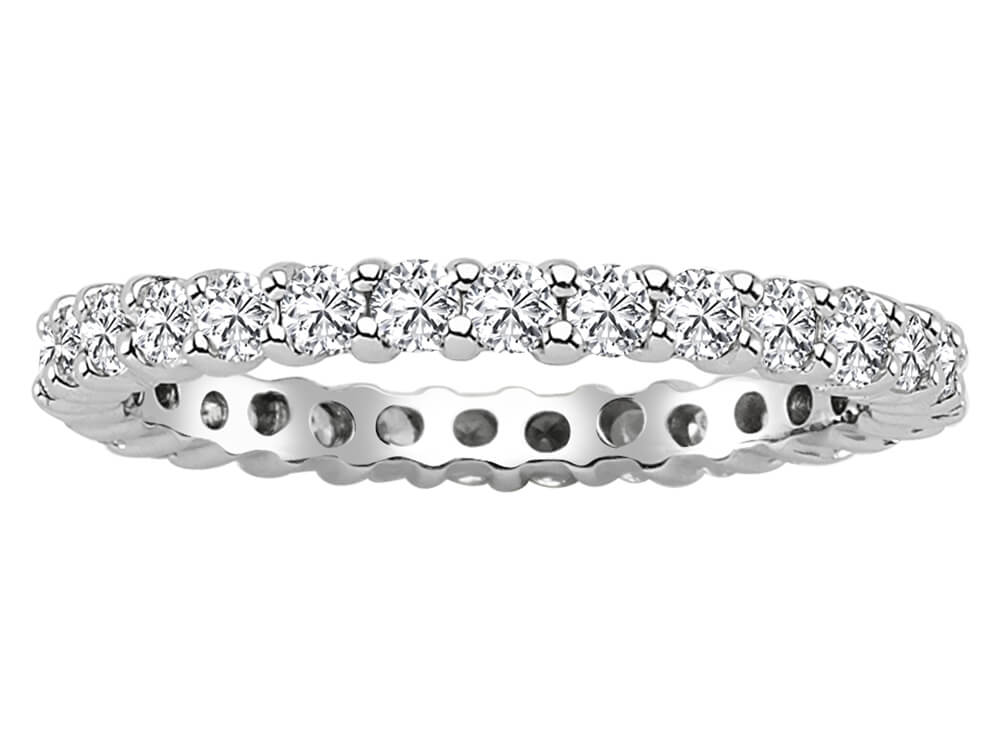 Tamtur-Diamantring mit 29 Steinen - 14K Weißgold - 0,90 ct - hochwertiger Schmuck von Rosy Lab Diamonds