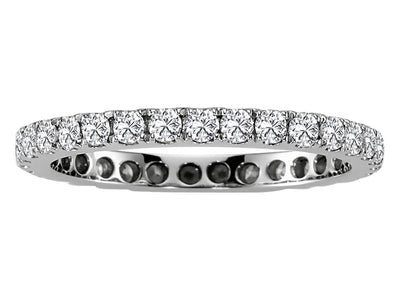 Klassischer Memoire-Ring mit 31 Diamanten in 14K Weißgold