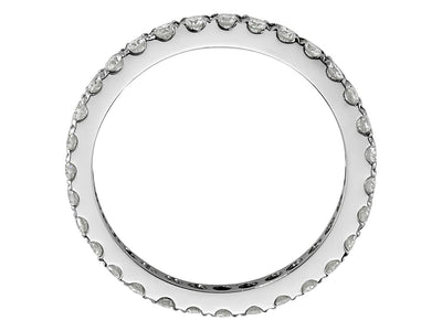 Klassischer Memoire-Ring mit 31 Diamanten in 14K Weißgold
