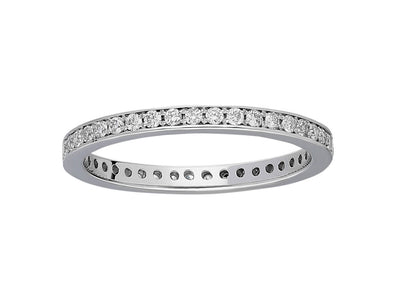 Eleganter Diamant-Tamtur-Ring aus 14K Weißgold – 0,44 Karat