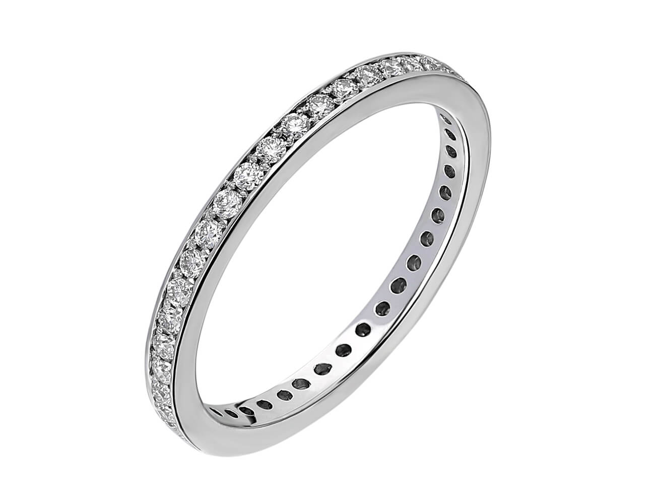 Eleganter Diamant-Tamtur-Ring aus 14K Weißgold – 0,44 Karat