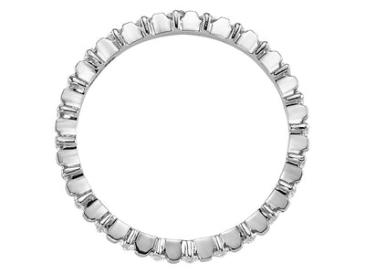 Eleganter Memoire-Ring mit 24 Labor-Diamanten