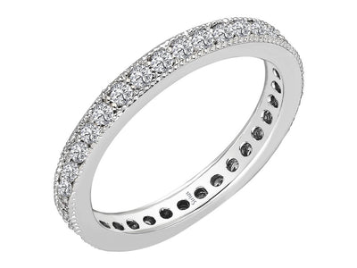 Eleganter Weißgold-Tamtur-Ring mit 32 Rundschliff-Diamanten