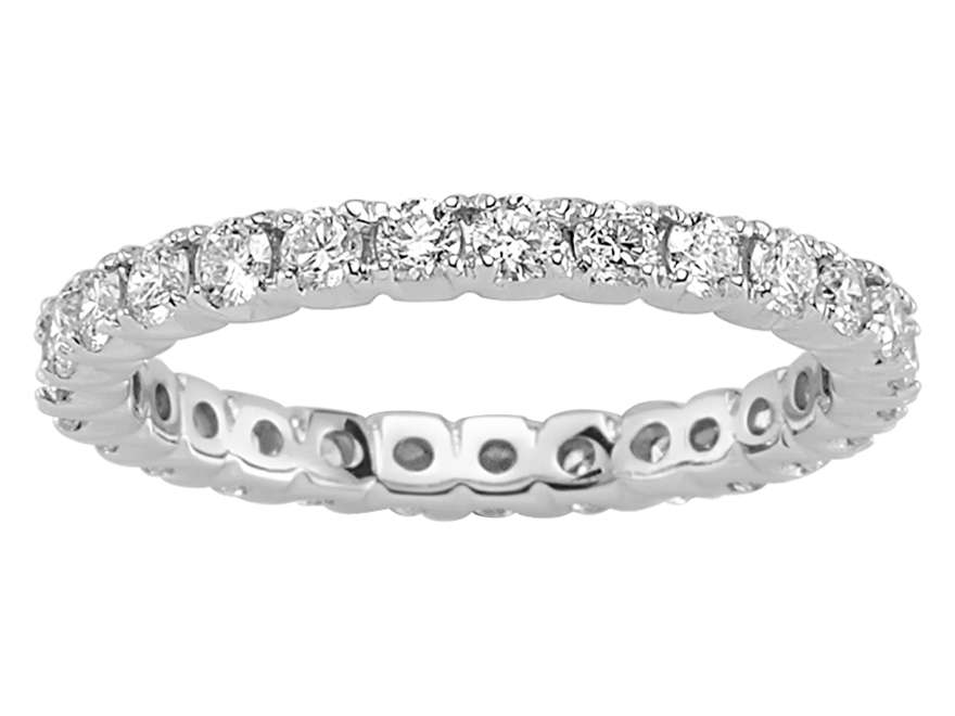 Bague Tamtur éclatante ornée de 27 diamants cultivés en laboratoire, en Or Blanc 18 carats — Bijoux haut de gamme de Rosy Lab Diamonds
