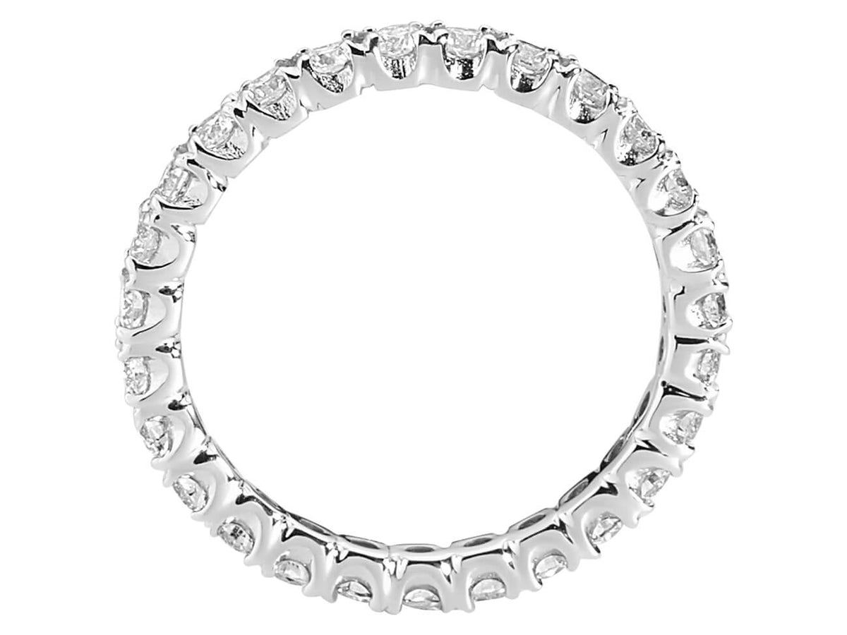 Bague Tamtur éclatante ornée de 27 diamants cultivés en laboratoire, en Or Blanc 18 carats — Bijoux haut de gamme de Rosy Lab Diamonds