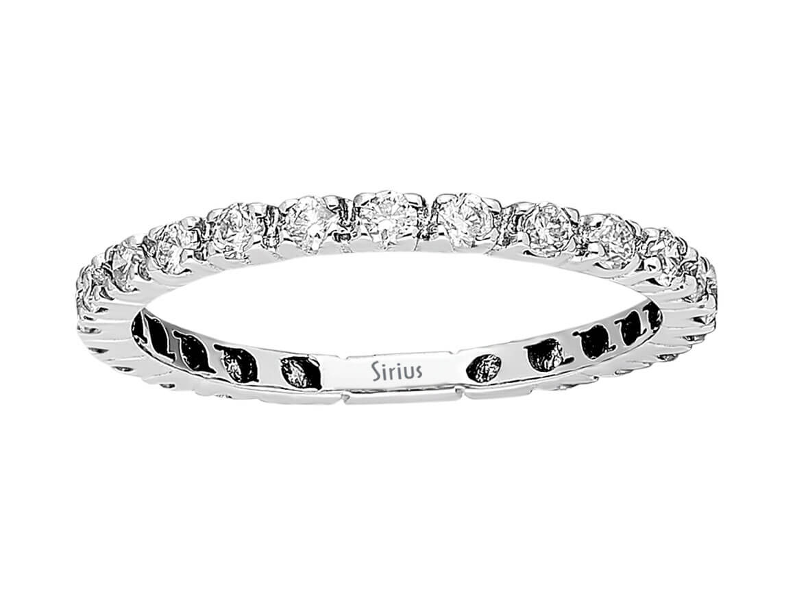 White Gold Tamturring with 23 Diamonds - 18-Karat Gold - High-Quality Jewelry by Rosy Lab Diamonds