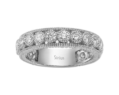 Exquisiter Tamtur-Diamantring mit 1,20 ct in 14K Weißgold