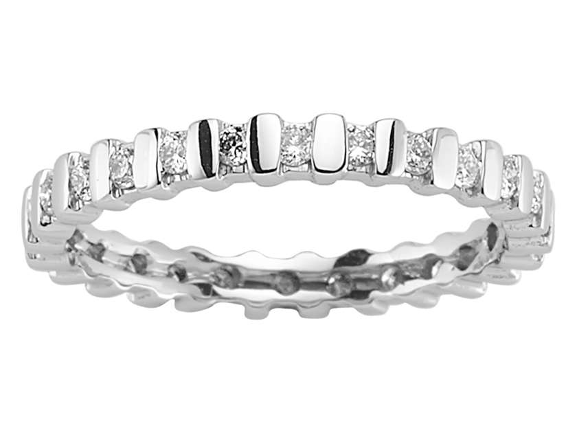 Beyaz Altın Tamtur yüzük, laboratuvarda yetiştirilmiş elmaslarla - 14K 2,05 g - Rosy Lab Diamonds'tan yüksek kaliteli Mücevher