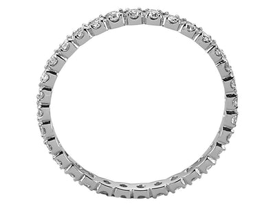 Filigraner Memoire-Ring mit 0,61 ct Diamanten in 14K Weißgold