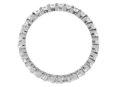Eleganter Tamtur-Ring aus 14K Weißgold mit natürlichen Diamanten – 1,05 Karat – 23R0049