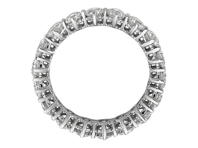 Weißgold- eternity-Ring mit 18 laborgezüchteten Diamanten (3,38 Karat)