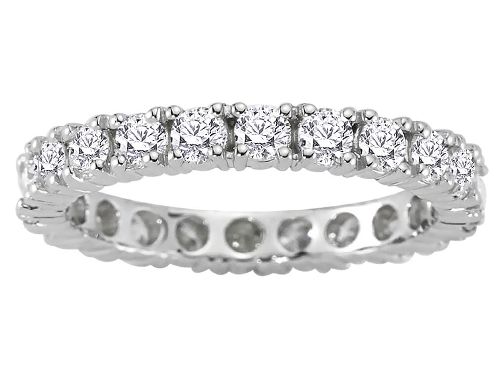 Tamtur-Ring mit 1,63 ct Labordiamanten in 14K Weißgold – Modell 23R0068