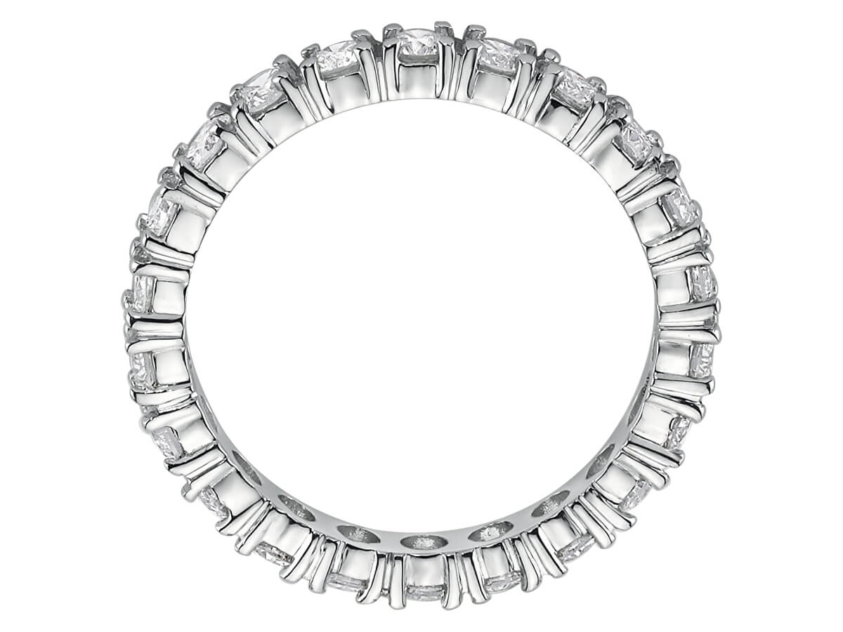 Tamtur-Ring mit 1,63 ct Labordiamanten in 14K Weißgold – Modell 23R0068