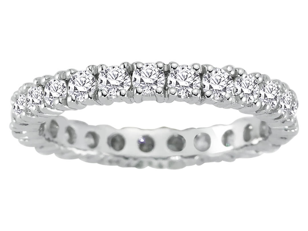 Bague Tamtur avec 1,50 ct de diamants de laboratoire en Or Blanc 14 carats – modèle 23R0069 – Bijoux haut de gamme de Rosy Lab Diamonds