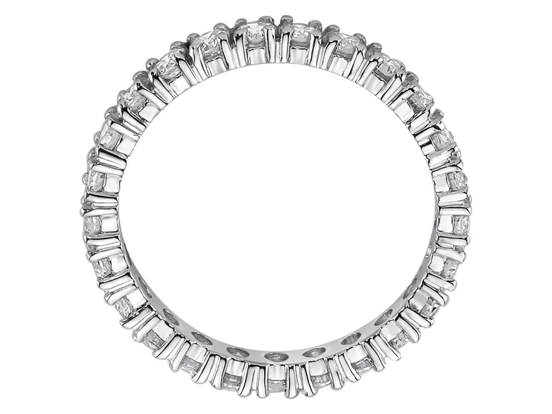 Bague Tamtur avec 1,50 ct de diamants de laboratoire en Or Blanc 14 carats – modèle 23R0069 – Bijoux haut de gamme de Rosy Lab Diamonds