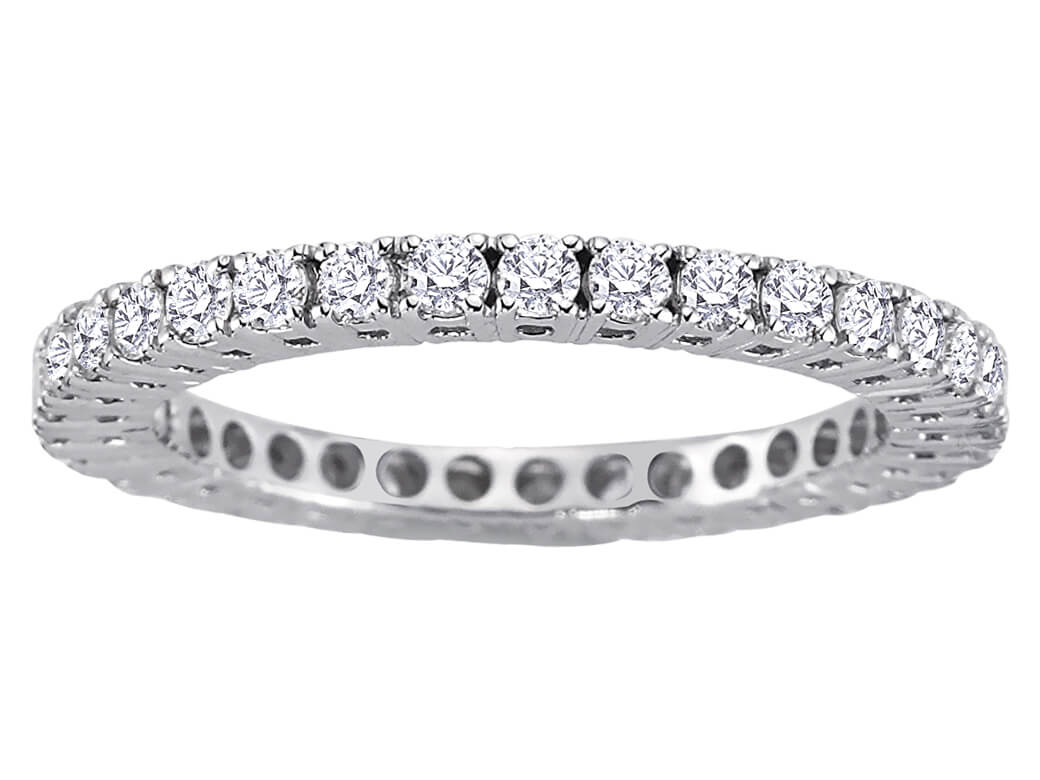 Tamtur-Ring mit 1,00 ct Labordiamanten in 18K Weißgold - Modell 23R0070 - hochwertiger Schmuck von Rosy Lab Diamonds