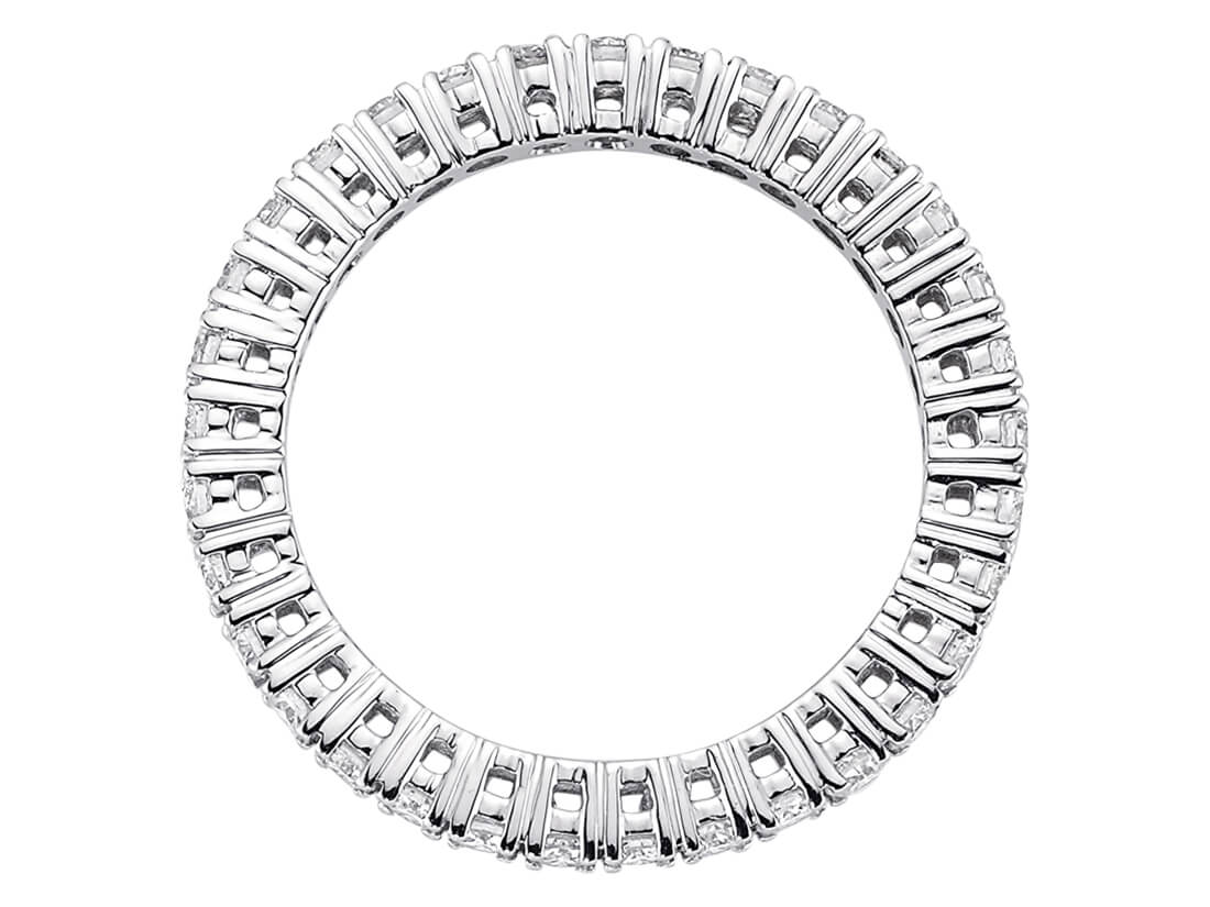 Tamtur-Ring mit 1,00 ct Labordiamanten in 18K Weißgold - Modell 23R0070 - hochwertiger Schmuck von Rosy Lab Diamonds
