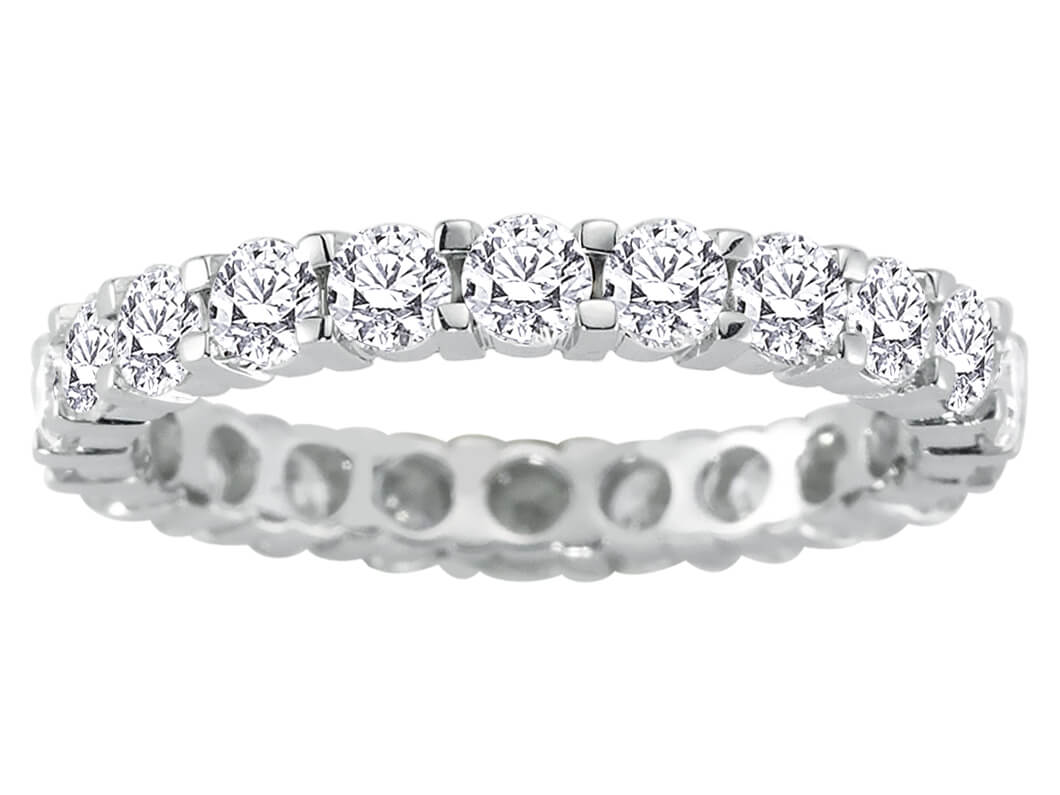 Tamtur-Ring mit 2,05 ct Labordiamanten in 14K Weißgold – Modell 23R0071