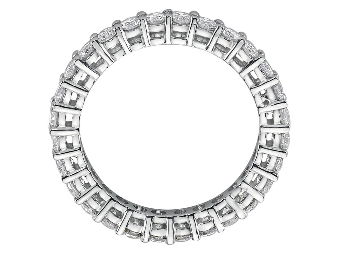 Tamtur-Ring mit 1,64 ct Labordiamanten in 18K Weißgold - Modell 23R0074 - hochwertiger Schmuck von Rosy Lab Diamonds
