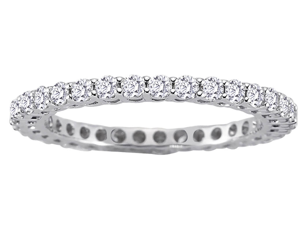 Tamtur-Ring mit 1,00 ct Labordiamanten in 14K Weißgold – Modell 23R0075