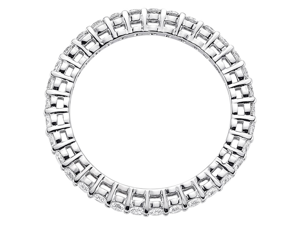 Tamtur-Ring mit 1,00 ct Labordiamanten in 14K Weißgold – Modell 23R0075