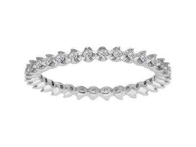 Sparkling half-carat diamond ring with round cut