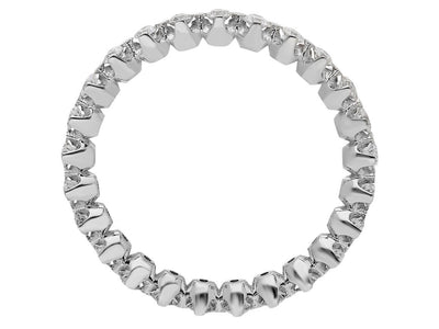 Strahlender Vollkarat-Diamantring mit Rundschliff
