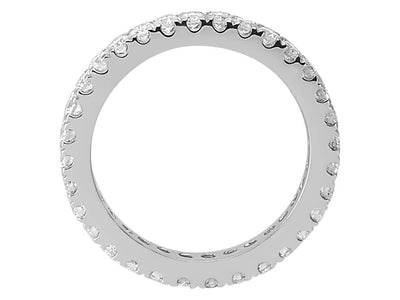 Eleganter Memoire-Ring mit 32 Diamanten – 1,13 ct – 14K Weißgold – Modell 24R0054