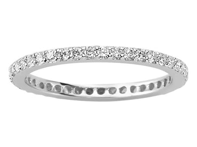 Eleganter Tamtur-Ring mit 41 Diamanten (0,45 ct) in 14K Weißgold