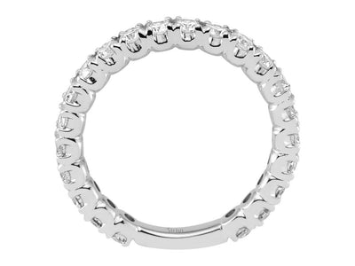 Klassischer Memoirering mit 1,05 ct Brillanten in 14K Weißgold