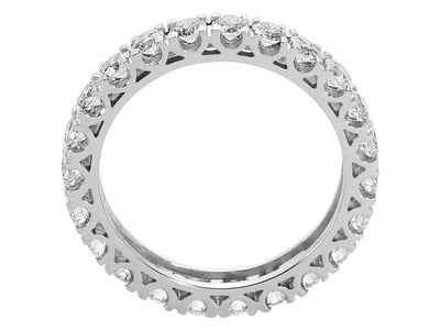 Eleganter Memoirering mit 1,50 ct Brillanten in 14K Weißgold