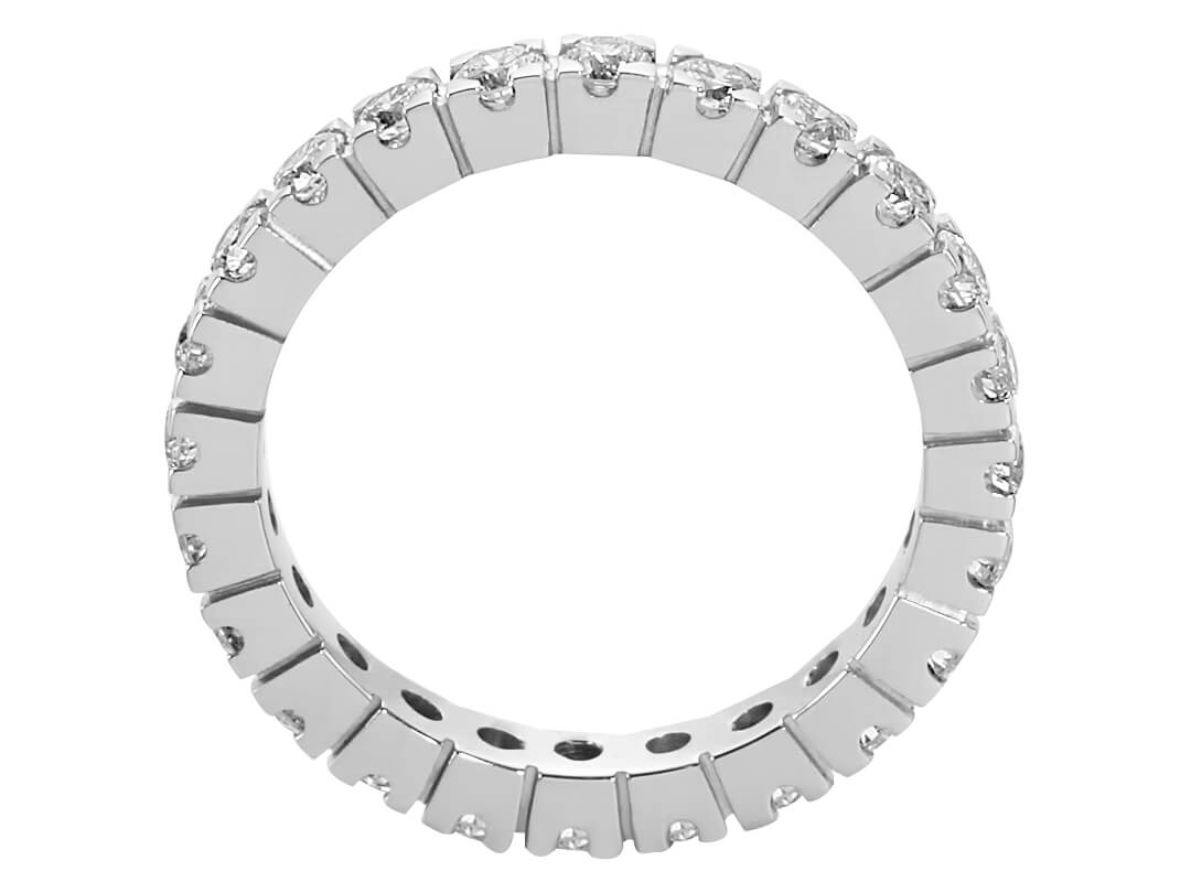 Luxuriöser Memoirering mit 1,40 ct Brillanten in 14K Weißgold