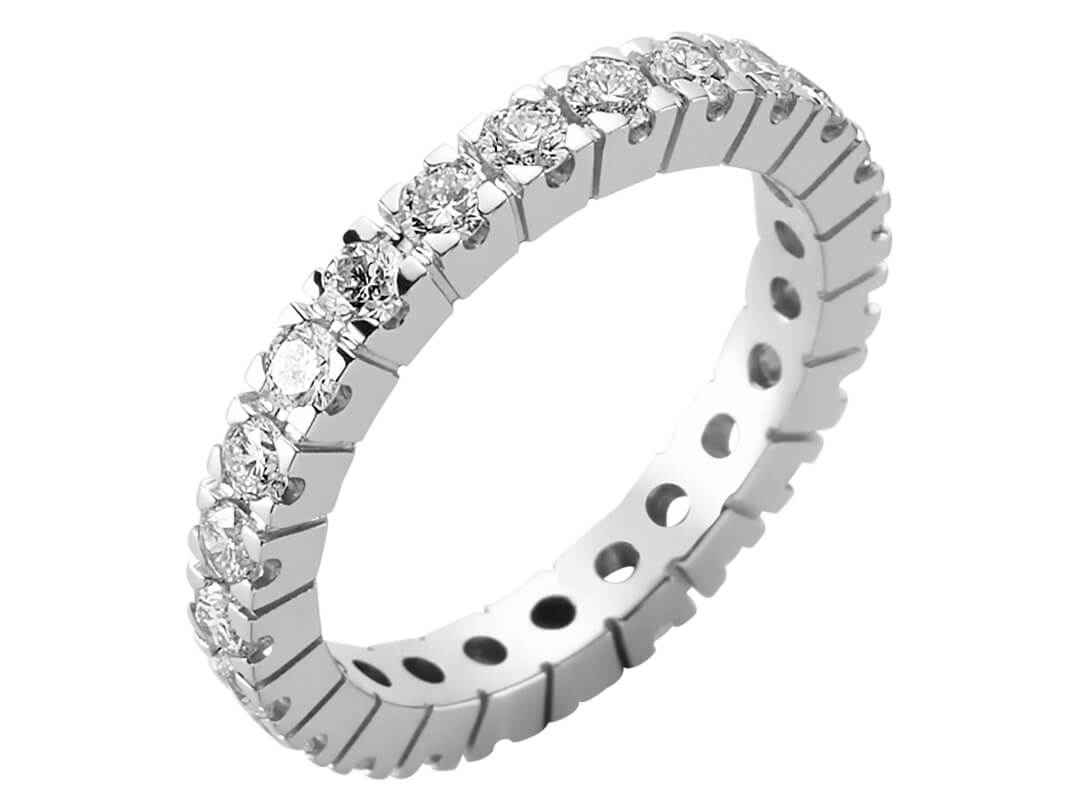 1,40 ct pırlantalı Sonsuzluk Yüzüğü - 14 Ayar Beyaz Altın - Rosy Lab Diamonds'tan yüksek kaliteli Mücevher