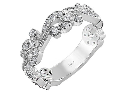 Fantasie-Diamantring – 40 Steine – 0,70 ct – 18K Weißgold