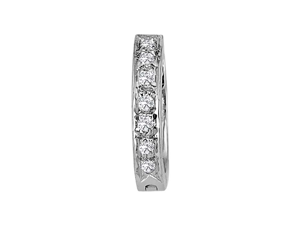 Diamant Herren-Creole - 333er Weißgold mit 7 Steinen | 05E0019 - hochwertiger Schmuck von Rosy Lab Diamonds