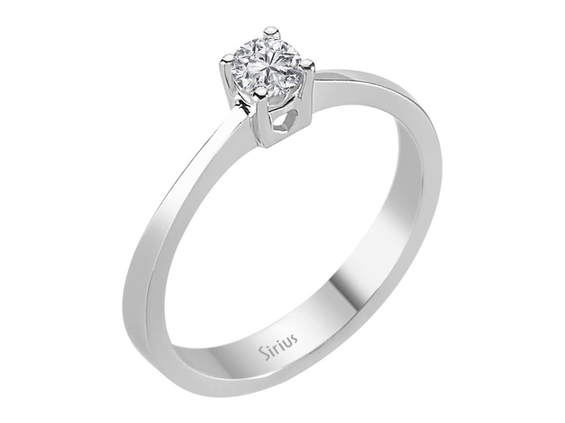 Delicate solitaire ring with a 0.17-carat lab-grown diamond in 14-karat gold – high-quality Jewelry from Rosy Lab Diamonds